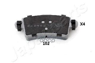 Колодки Тормозные Дисковые, Комплект | Зад | Japanparts арт. PP102AF