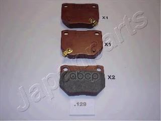Колодки Тормозные Дисковые, Комплект | Зад | Japanparts арт. PP129AF