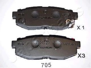 Колодки торм. диск. TRIBECA (B9) 3.0i Japanparts арт. pp705af