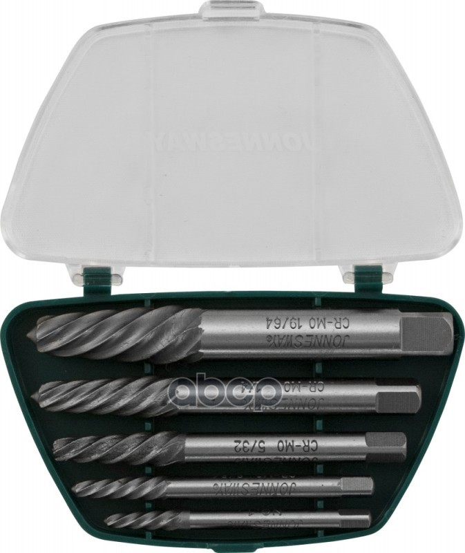 Экстрактор резьбы 5/64-19/64 5 предметов JONNESWAY AG010049 Jonnesway арт. AG010049