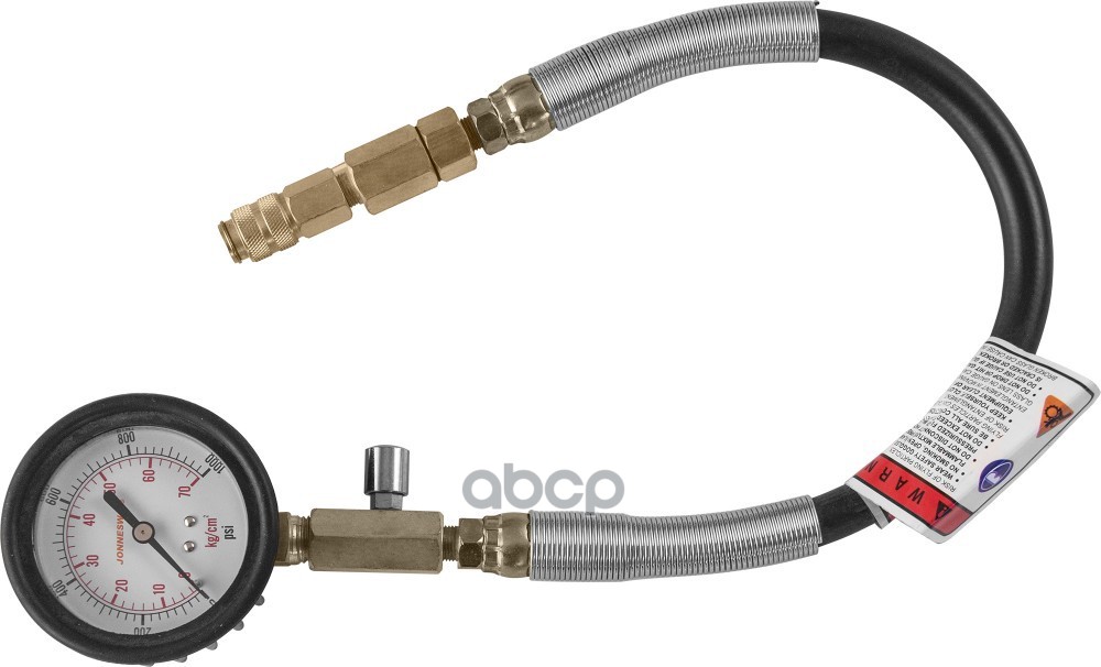 Компрессометр Дизельных Двигателей,Манометр 100 Мм 0 - 60 Кгс/См? В Ударопрочном, Обрезиненном Корпусе, Шланг 350Мм, Переходн...