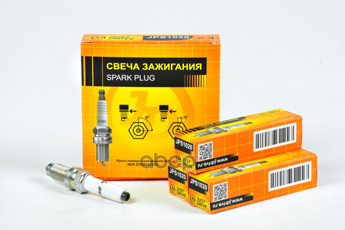 Свеча зажигания /ZKER6A10EG/ JPS1020 Just Drive арт. JPS1020