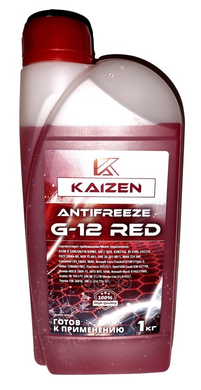 Антифриз Красный G12 1Кг KAIZEN арт. AFR1001