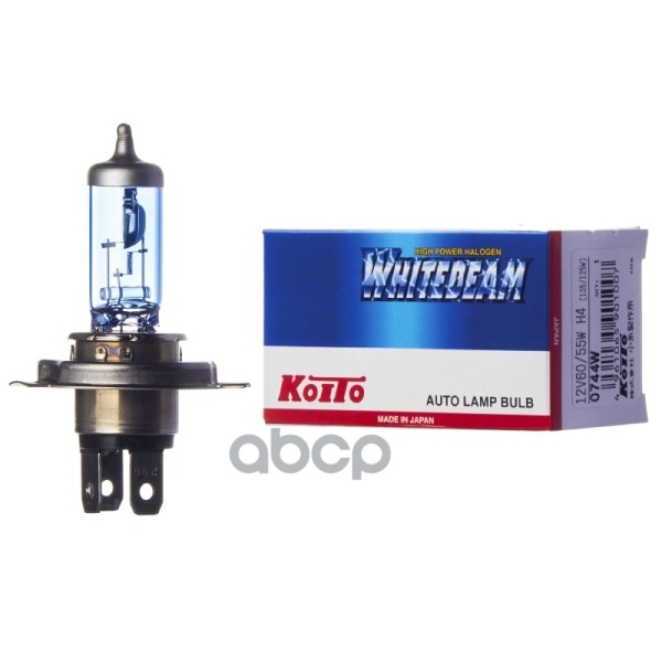 Лампа 12V H4 60/55W P43t 4500K KOITO Whitebeam Premium 1 шт. картон 0744W KOITO арт. 0744W