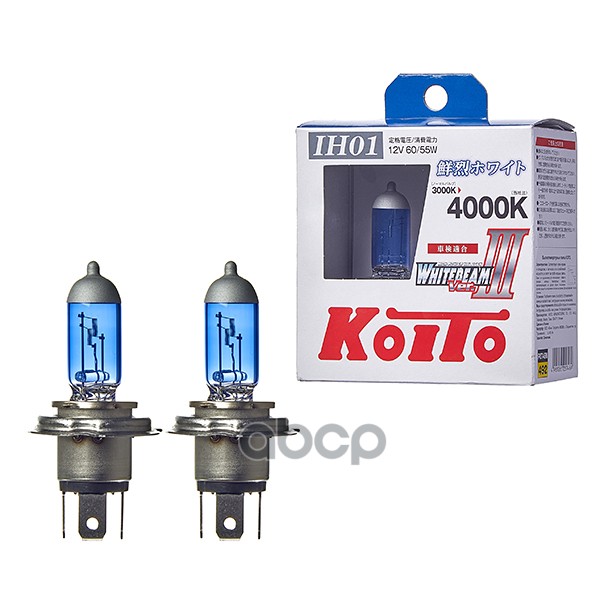 Лампа Высокотемпературная Whitebeam Ih01 12V 60/55W (100/90W) Пластиковая Упаковка - 2 Шт KOITO арт. P0745W