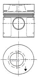 Поршень Двс Mb 4.0D/6.0D Om364/Om366 =97.5 2.5X2.5x4 +0.50 84> KOLBENSCHMIDT арт. 93951610