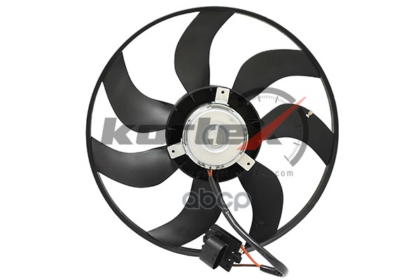 Вентилятор радиатора CHEVROLET CRUZE 09- (с резистором) KORTEX арт. KFD018