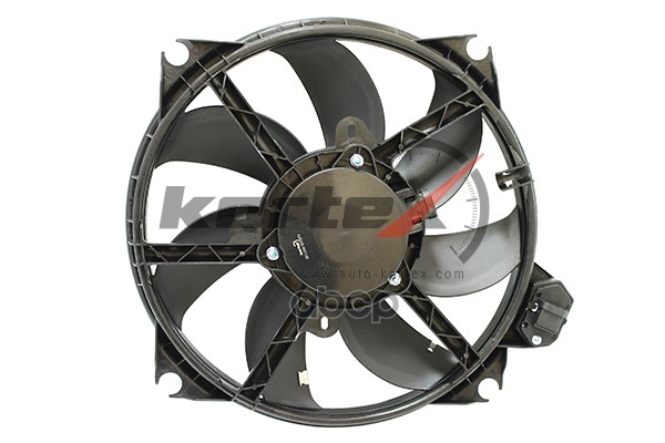 Вентилятор радиатора RENAULT Fluence/Megane III 10- (с кожухом и резистром) KFD070 KORTEX арт. KFD070