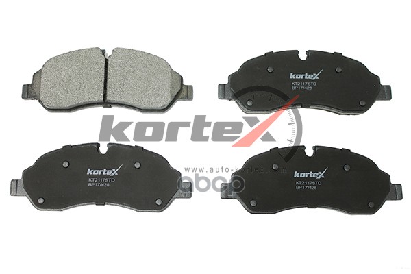 Колодки торм. FORD TRANSIT 13- перед.к-т(для сдвоенных шин)(пр-во КОРЕЯ) KT2117STD KORTEX арт. KT2117STD