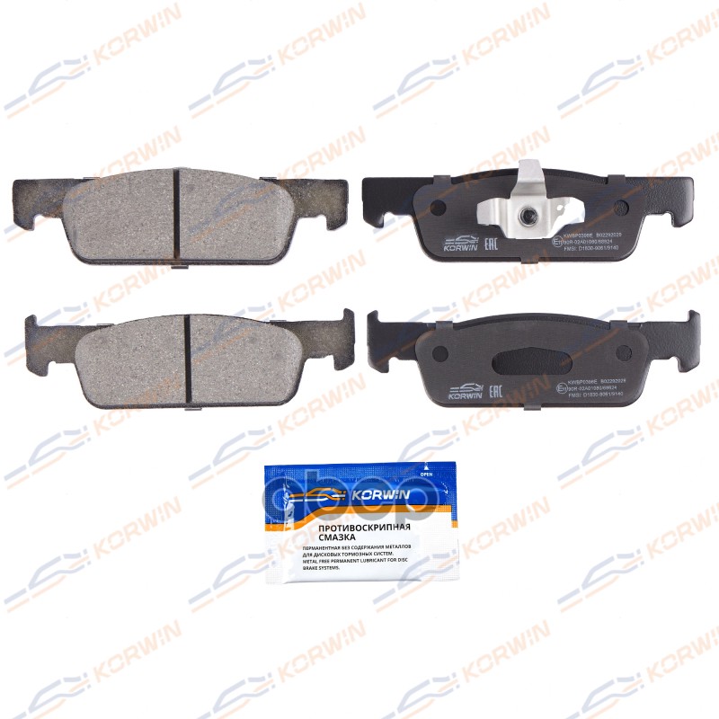 Колодки Тормозные Дисковые Перед. Ecoline. Renault Logan Ii (L8) 13-/Clio Iv 12- KORWIN арт. KWBP0398E
