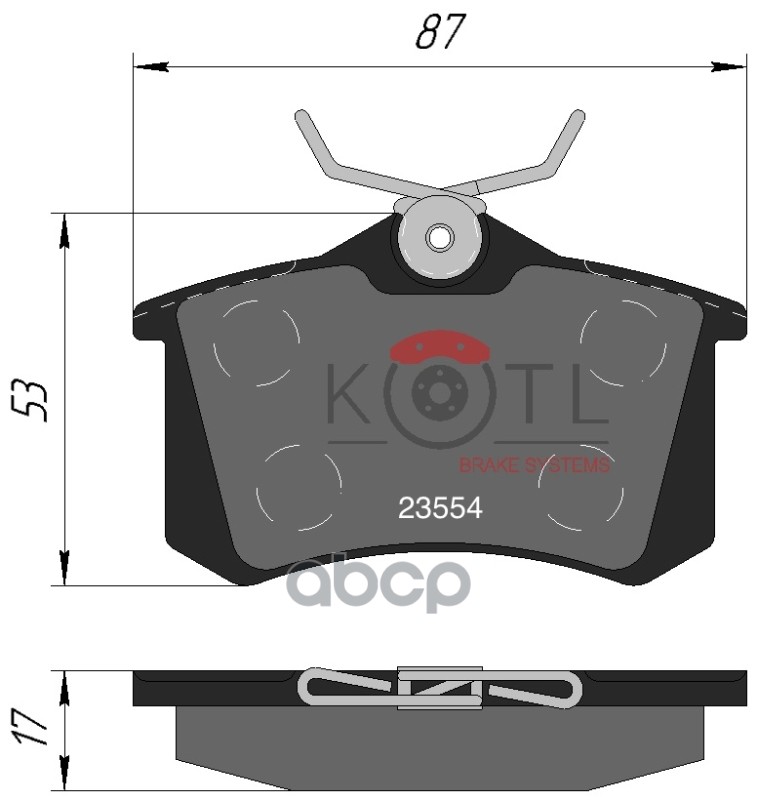 Колодки тормозные дисковые задние к-т AUDI 96- / CITROEN 99- / RENAULT 98- / PEUGEOT KOTL арт. 1330kt