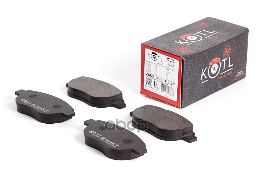 Колодки тормозные дисковые к-т CITROEN C4/BERLINGO/FIAT DOBLO/PEUGEOT 307 KOTL арт. 1624kt