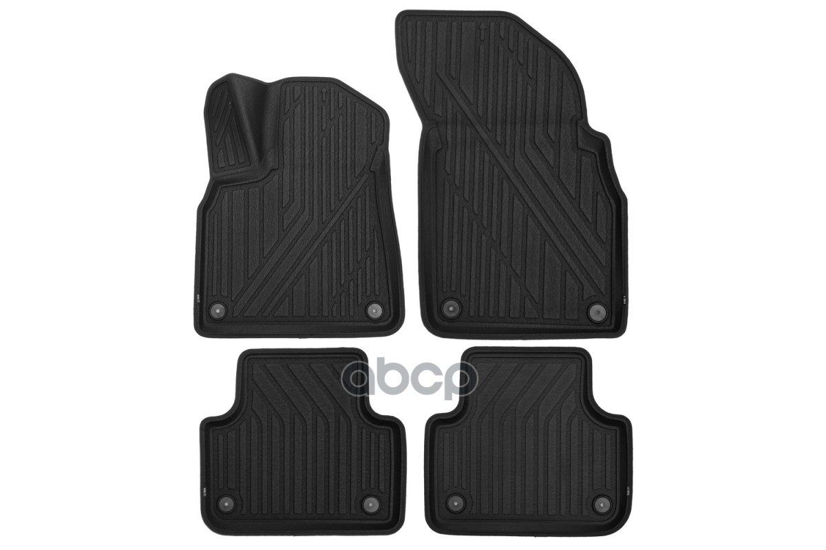 Коврики Kvest 3D В Салон Подходят Для Audi Q7, 2015-2019 Кросс., 4Шт. (Полиуретан, Черный, Черный) / Ауди Ку7 KVEST арт. KVES...