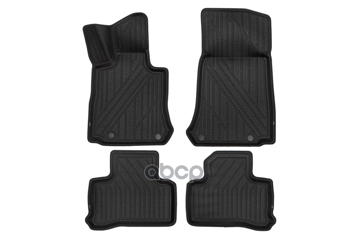 Коврики Kvest 3D В Салон Подходят Для Mercedes Glc-Class (I, Ir), 2015-, 4Шт. (Полиуретан, Черный, Черный) В Коробе / Мерседе...