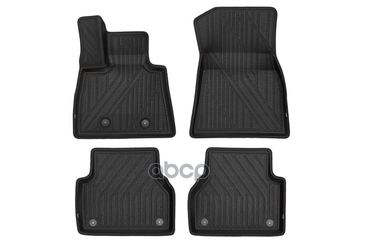 Коврики KVEST 3D в салон AUDI A6, 2018- седан, 4шт. (полистар, черный, черный) / Ауди А6 KVEST арт. KVEST3D02342210k