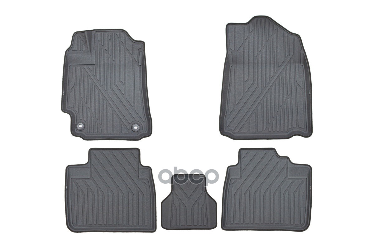 Коврики Kvest 3D В Салон Подходят Для Toyota Camry, 2011-2017, Xv50, 5 Шт. (Полиуретан, Серый, Серый) / Тойота Камри KVEST ар...