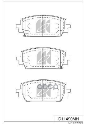 Колодки Тормозные Дисковые D11490mh Kashiyama арт. D11490MH