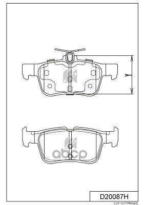 Disk Brake Pads Kashiyama арт. d20087h