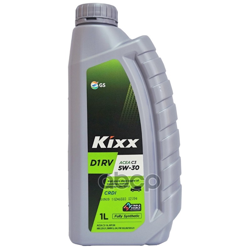 Kixx Масло Моторное Kixx D1 Rv 5W-30 Api Sn/Cf, Acea A3/B4/C3, Mb 22951/22931, Bmw Ll-04 1Л L3034al1e1