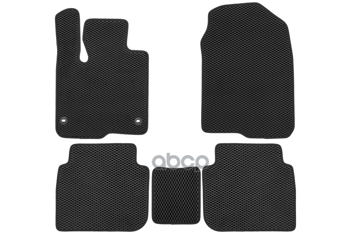 Коврики в салон EVA для HONDA CR-V VI 2023-, внед.,(черная окантовка), 5шт. / Хонда ЦРВ Klever арт. EVA.B.0501803722110k