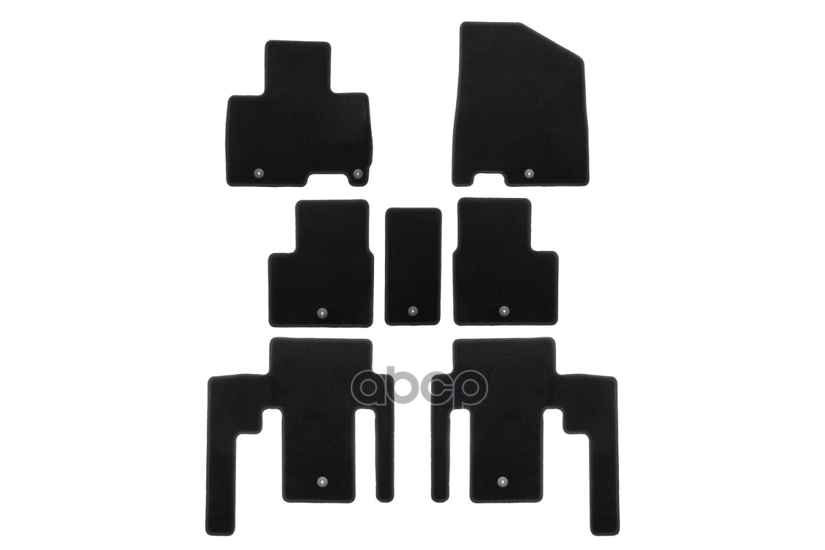 Коврики в салон KLEVER Econom KIA Carnival Prestige, 2020-, 7шт.(текстиль) / Киа Карнивал Klever арт. KLEVER0102506901200k