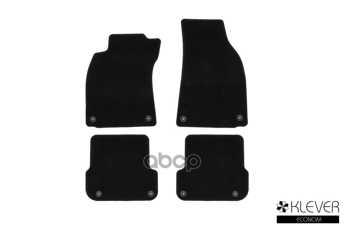 Коврики в салон Klever Econom AUDI A6 АКПП 2004-2008, 2008-2011, сед., 4 шт. (текстиль) / Ауди А6 Klever арт. KLEVER01040801200k