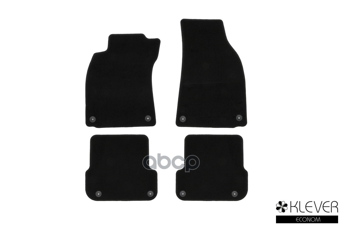 Коврики В Салон Klever Econom Audi A4 8E Акпп 2004-2009, Сед., Ун., 4 Шт. (Текстиль) / Ауди А4 Klever арт. KLEVER01040901200k