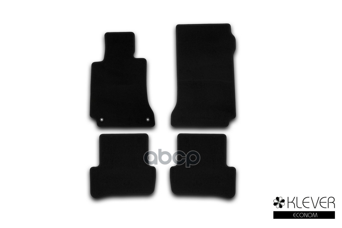 Коврики в салон Klever Econom MERCEDES-BENZ C-Class W204 АКПП 2006-2011, 2011-2015, сед., 4 шт. (текстиль) / Мерседес Бенц С ...