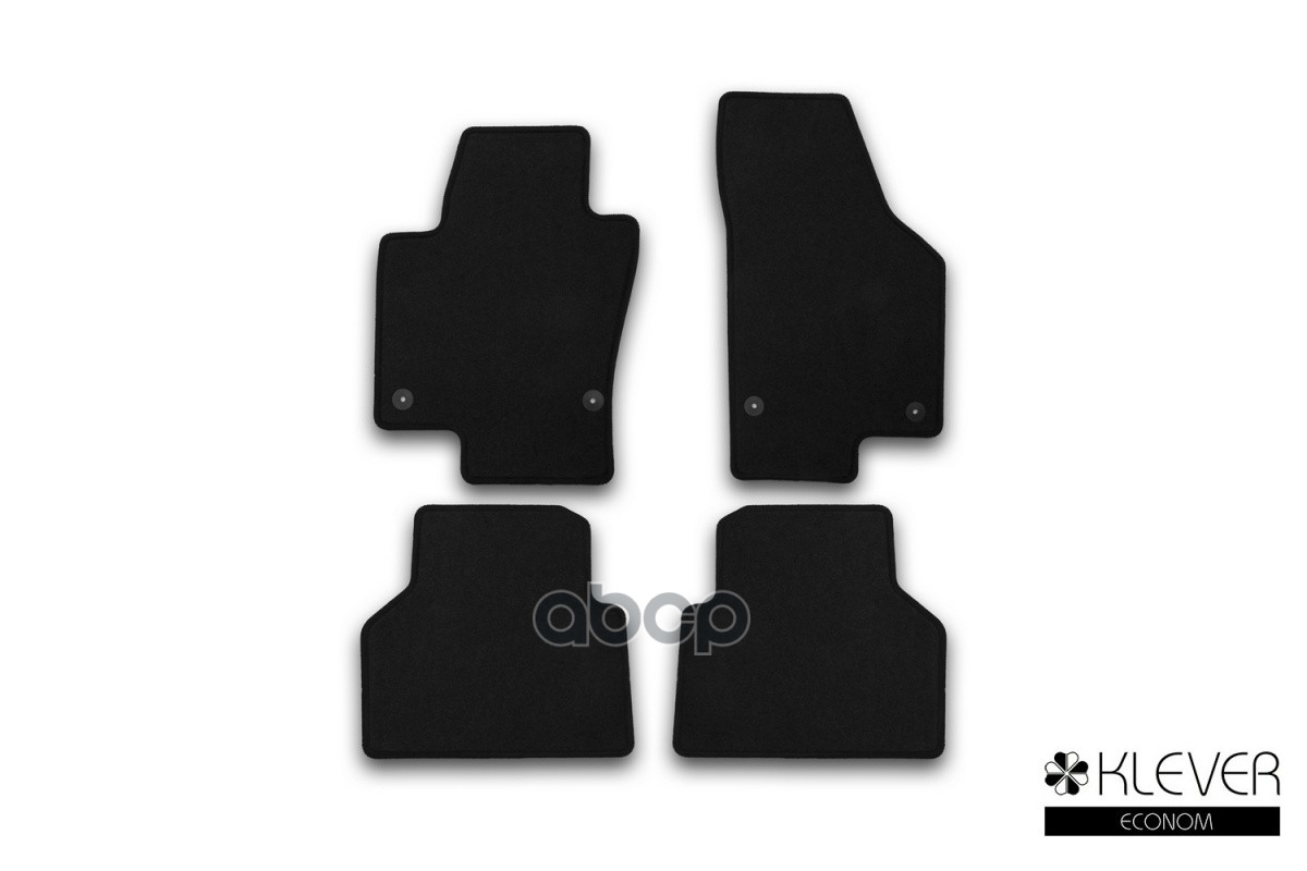 Коврики В Салон Klever Econom Volkswagen Tiguan, 2007-2011, 2011-2016, Кросс., 4 Шт. (Текстиль) / Фольксваген Тигуан Klever а...