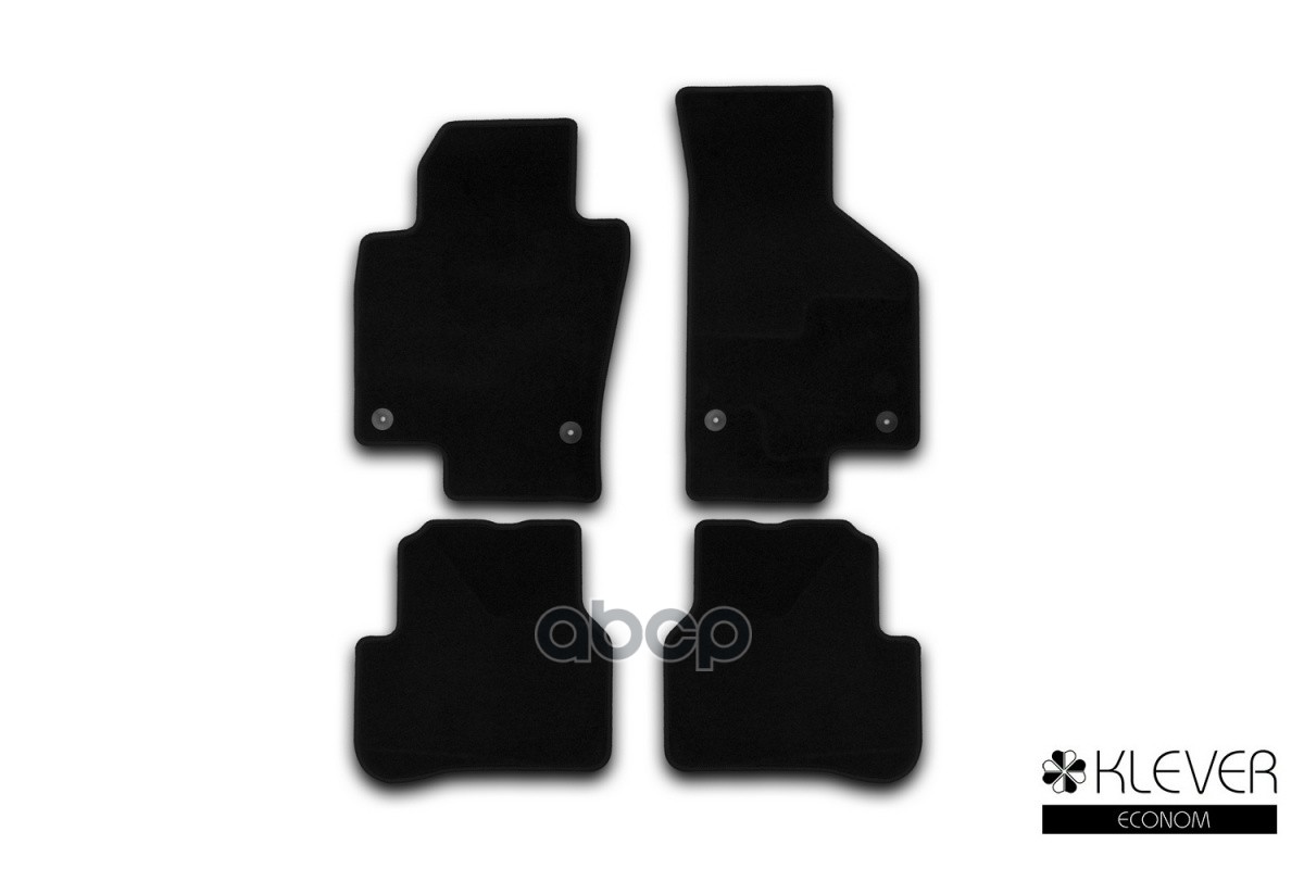 Коврики в салон Klever Econom VOLKSWAGEN Passat B7 2011-2015, сед., 4 шт. (текстиль) / Фольксваген Пассат Klever арт. KLEVER0...