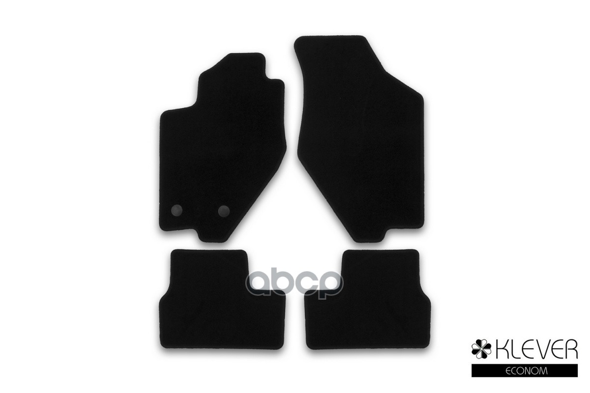 Коврики в салон Klever Econom LADA Granta I 2011-2018, 2018-, сед.,ун.,хб.,лб., 4 шт. (текстиль) / Лада Гранта Klever арт. KL...