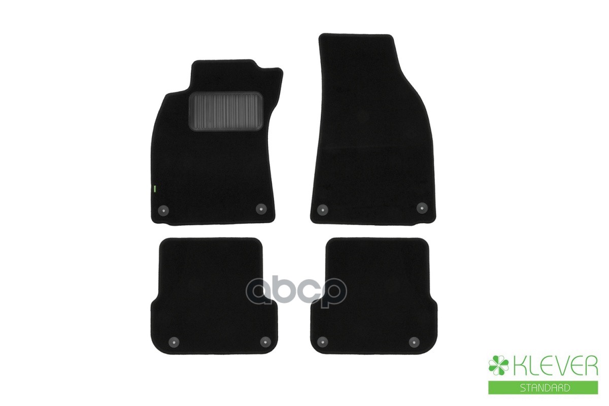 Коврики В Салон Klever Standard Audi A4 8E Акпп 2004-2009, Сед., Ун., 4 Шт. (Текстиль) / Ауди А4 Klever арт. KLEVER02040901210kh