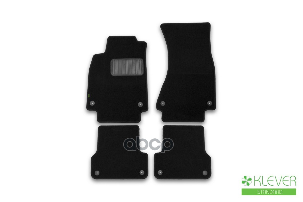 Коврики в салон Klever Standard AUDI A6 2014-2018, 2018-, сед., ун., 4 шт. (текстиль) / Ауди А6 Klever арт. KLEVER02042001210kh