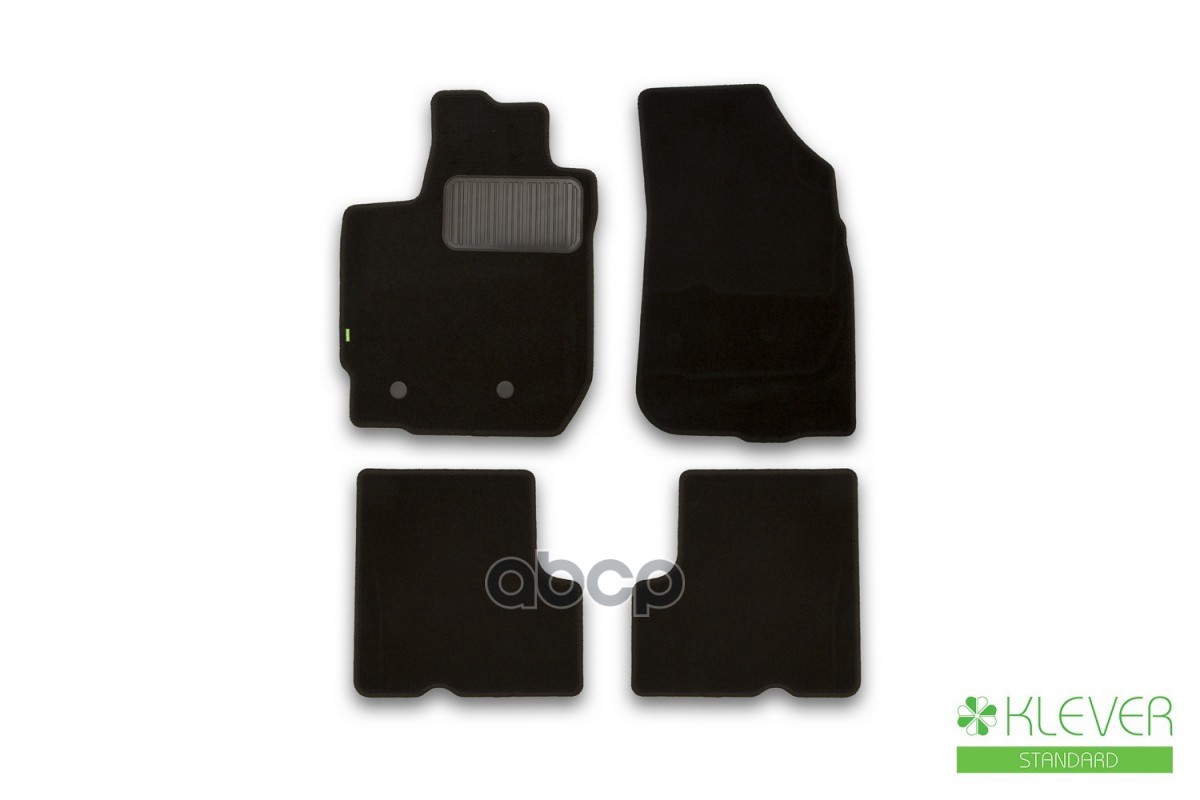 Коврики В Салон Klever Standard Nissan Terrano, 2014-, Кросс., С Ручкой Для Дистанционного Открытия Лючка Бензобака, 4 Шт (Те...