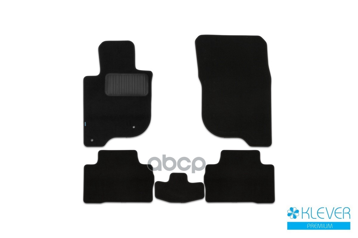 Коврики в салон Klever Premium MITSUBISHI Pajero Sport, 2015-2021, 2019-, кросс., 5 шт. (текстиль) / Митсубиси Паджеро спорт ...