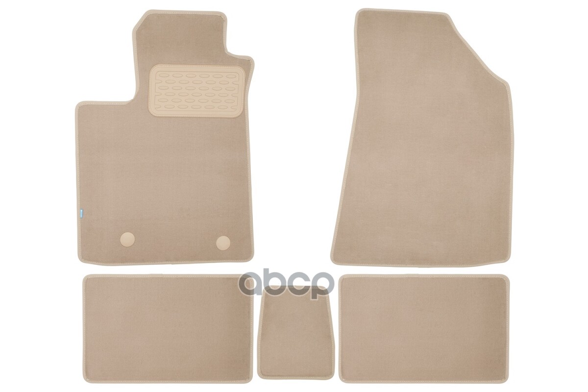 Коврики В Салон Klever Premium Changan Lamore 2023-Н.в. / Uni-L 2024-Н.в., Седан, 5 Шт (Текстиль, Бежевые) / Чанган Ламор, Юн...