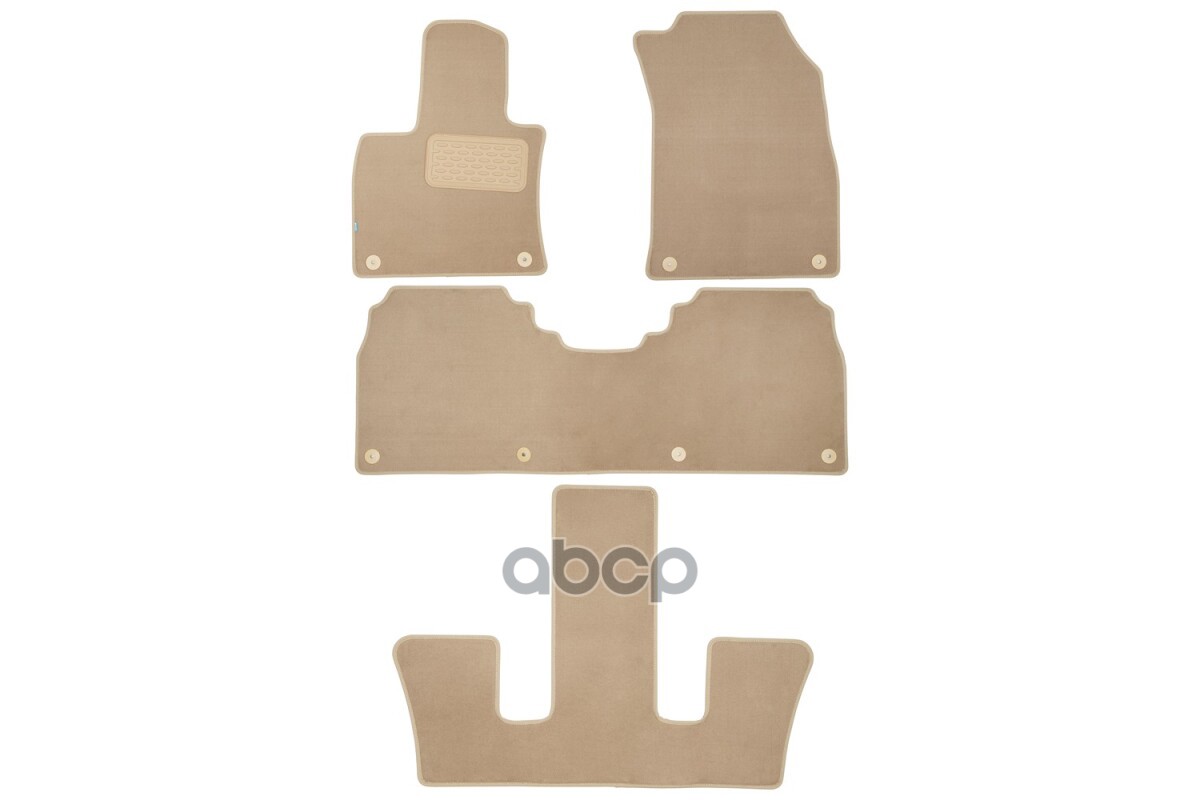 Коврики В Салон Klever Premium Hongqi E-Hs9 2020- (6 Мест) Ун. 4 Шт. (Текстиль, Бежевые) / Хонги Е-Хс9 Klever арт. KLEVER0411...