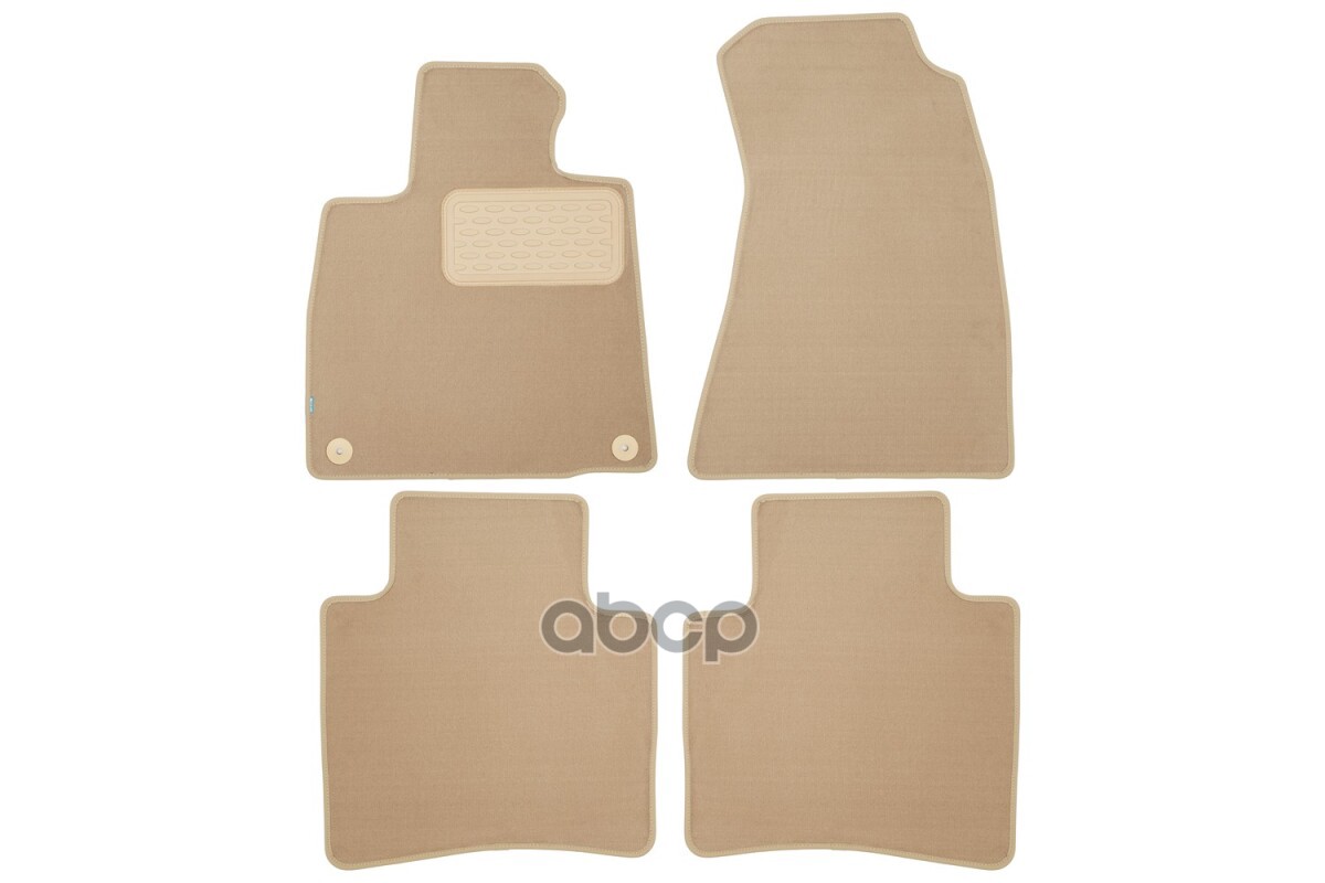 Коврики В Салон Klever Premium Hongqi H9 2022- Сед., 4Шт (Текстиль, Бежевые) / Хонги Х9 Klever арт. KLEVER0411600322112kh