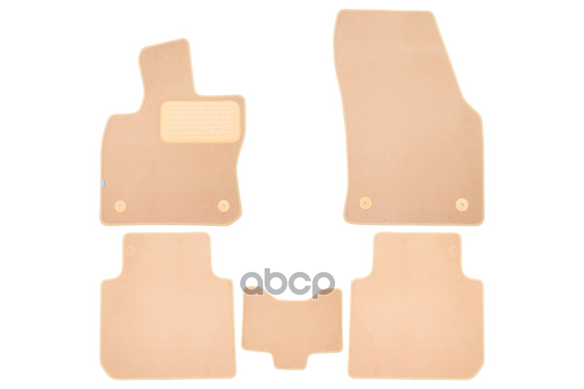 Коврики в салон Klever Premium SKODA Kodiaq, 2017->, кросс., 5 шт. (текстиль, бежевые) Klever KLEVER04451922112kh Klever арт....