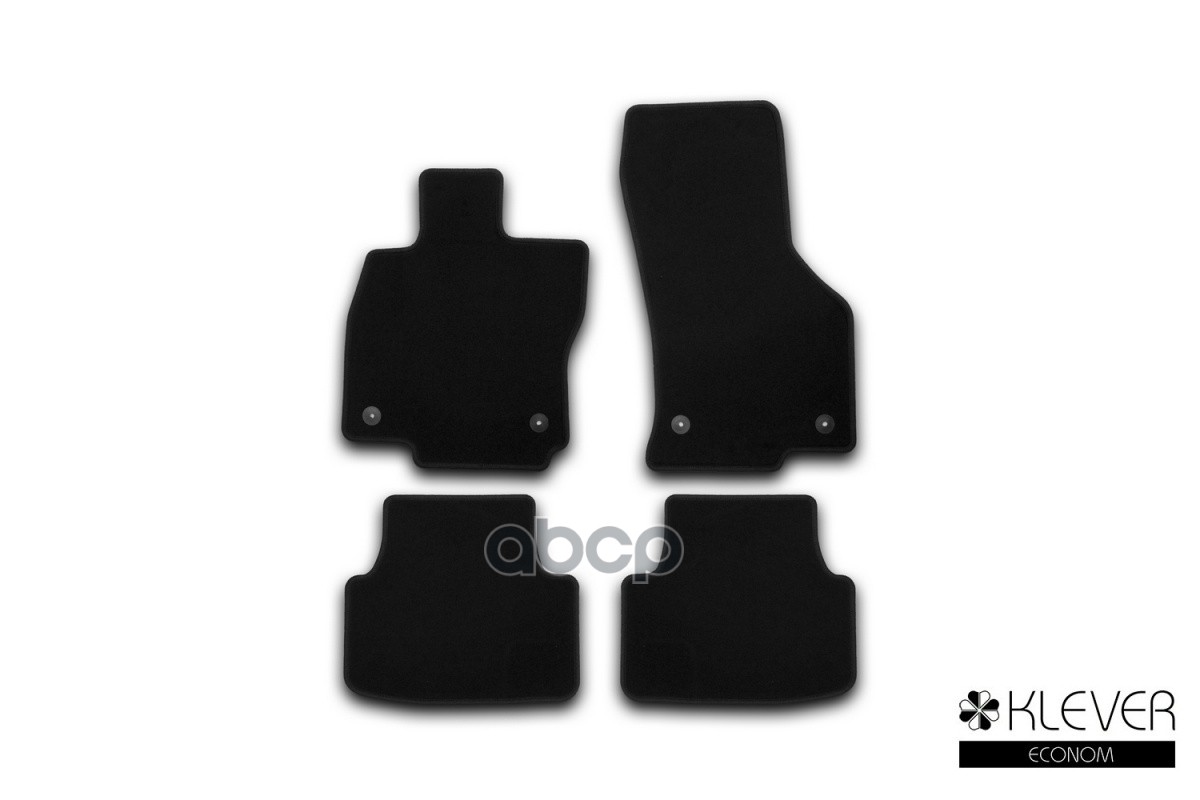 Коврики В Салон Klever Econom Skoda Octavia 2013-2017, 2017-2020, Сед., 4 Шт.(Текстиль) / Шкода Октавия Klever арт. KVR014516...