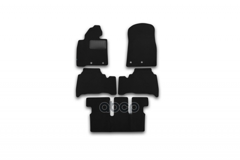 Коврики В Салон Klever Premium Toyota Land Cruiser 200, 7 Мест, Акпп, 2007-2012, 2012-2015, 2015-2021, Внед., 5 Шт. (Текстиль...
