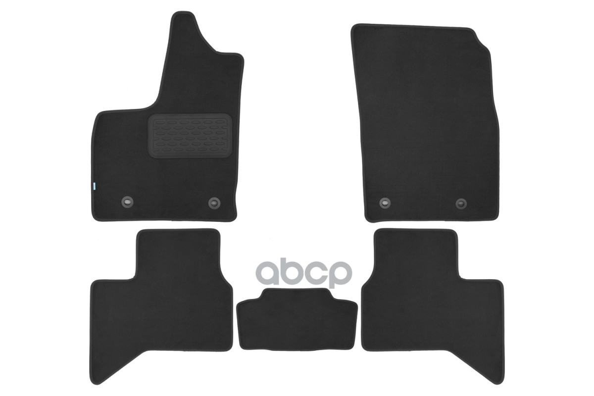 Коврики в салон Klever Premium TOYOTA Land Cruiser 300, 2021-, кросс., 5 шт. (текстиль) / Тойота Ленд крузер Klever арт. KVR0...