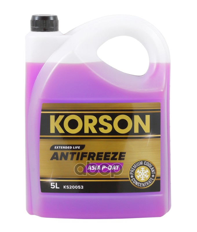 Антифриз, Концентрат Asia Р-Оат Фиолетовый 5Л Korson арт. KS20053