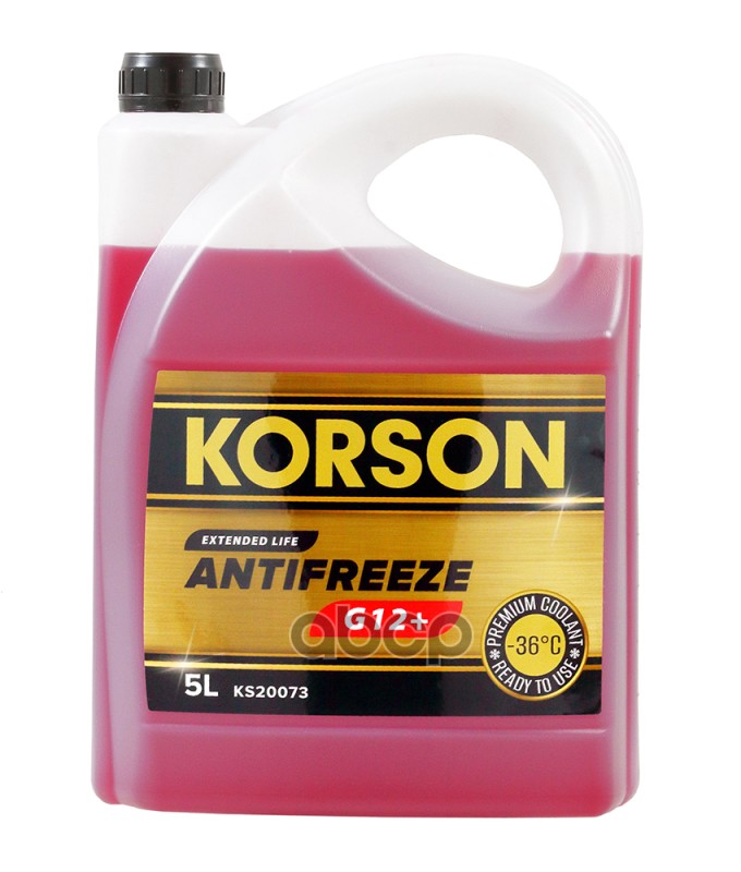 Антифриз KORSON G12+ -36 red 5L Korson арт. ks20073