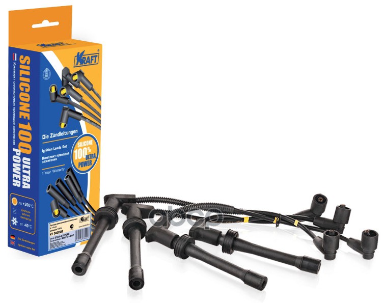 Провода высоковольтные ВАЗ 2110-2112,2170 16 кл. инжекторные силикон 1 KRAFT KT042021 Kraft арт. KT042021