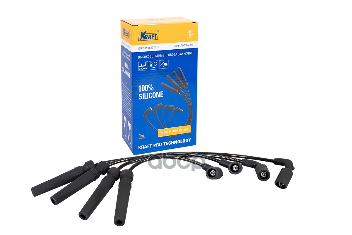 Провода зажигания в/в Daewoo Lanos (95-) 1.5-1.6 16v DOHC KRAFT KT042402 Kraft арт. KT042402