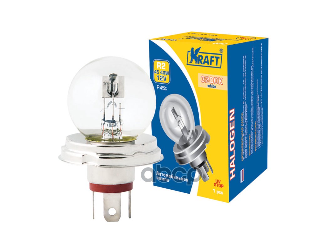 Лампа 12V R2 45/40W Px29t Kraft 1 Шт. Картон Kt700027 Kraft арт. KT700027