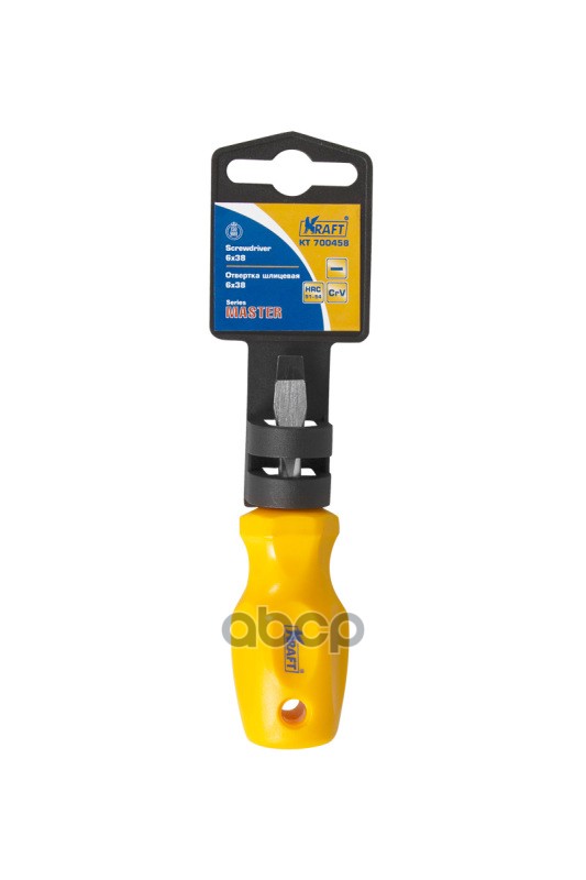 Отвертка Шлицевая 6Х38 Master Kraft Kt 700458 Kraft арт. KT 700458