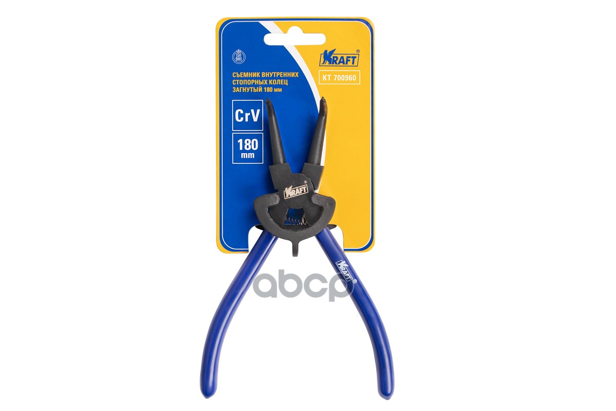 Съемник Внутренних Стопорных Колец Загнутый 180 Мм Kraft Kt700960 Kraft арт. KT700960