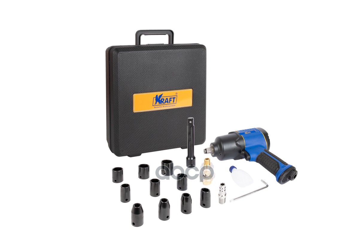 Гайковерт Пневматический Ударный 1/2 700 Н.м. (В Кейсе С Головками) Kraft Kt 707006 Kraft Kt707006 Kraft арт. KT707006